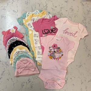 Onesies & matching caps